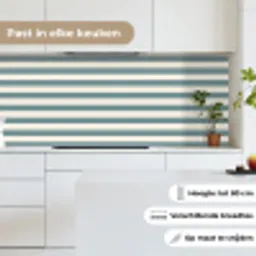 Strepen - Modern - Blauw keuken achterwand 2 middel 871 -sfeer4_NL