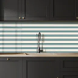 Strepen - Modern - Blauw keuken achterwand 2 middel 871 -sfeer1