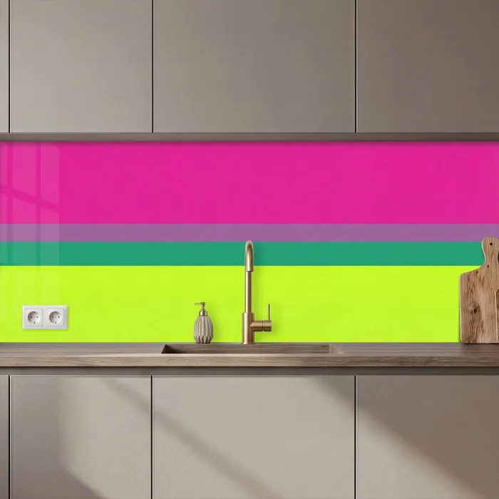 Strepen - Modern - Kleurrijk keuken achterwand 2 middel zz_3dshopping