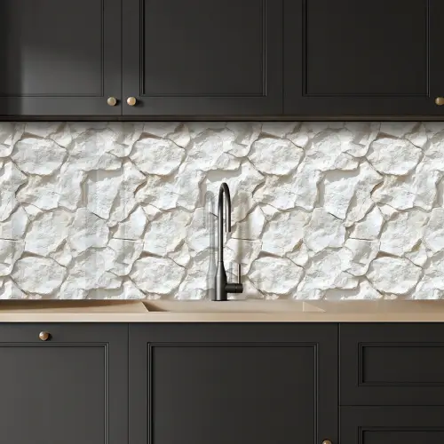 Structuur - Rots - Wit keuken achterwand 2 middel 871 -sfeer1