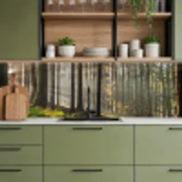 Zon - Takken - Bomen - Bos - Natuur keuken achterwand 2 groot -sfeer3