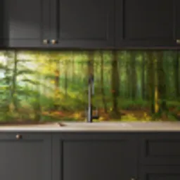 Zon - Bos - Bomen - Natuur - Herfst keuken achterwand 2 middel -sfeer1