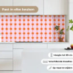Zon - Motief - Roze keuken achterwand 2 middel 871 -sfeer4_NL