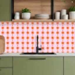 Zon - Motief - Roze keuken achterwand 2 middel 871 -sfeer3