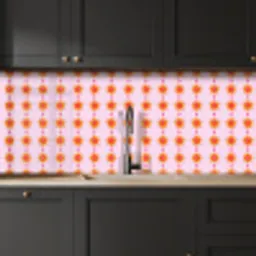 Zon - Motief - Roze keuken achterwand 2 middel 871 -sfeer1