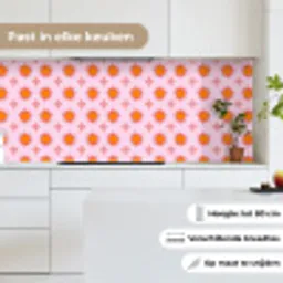 Zon - Patroon - Roze keuken achterwand 2 middel 871 -sfeer4_NL