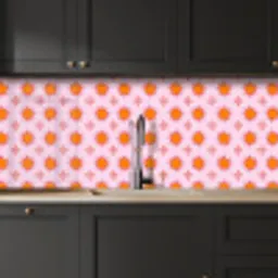 Zon - Patroon - Roze keuken achterwand 2 middel 871 -sfeer1