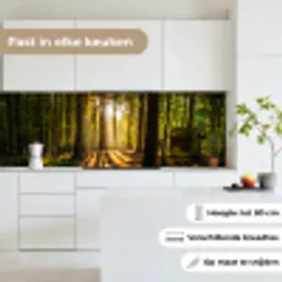 Zon - Bomen - Bos - Landschap - Natuur keuken achterwand 2 groot -sfeer4_NL