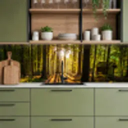 Zon - Bomen - Bos - Landschap - Natuur keuken achterwand 2 groot -sfeer3