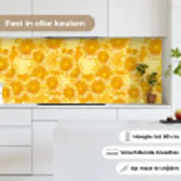Zonnebloem - Zomer - Patronen - Bloemen keuken achterwand 2 middel 871 -sfeer4_NL