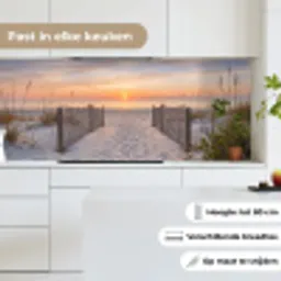 Zonsondergang - Strand - Zand keuken achterwand 2 middel -sfeer4_NL
