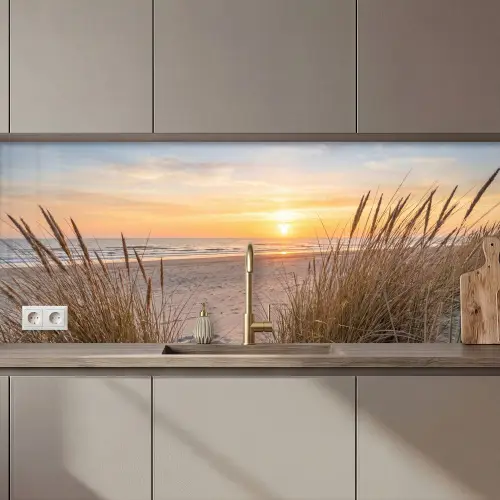 Zonsondergang - Duinen - Zee keuken achterwand 2 middel zz_3dshopping