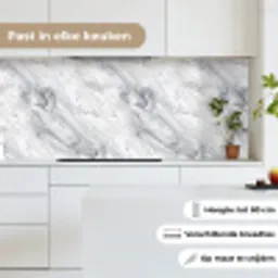 Wervelende - Grijsstructuur - Marmer - Wit keuken achterwand 2 middel 871 -sfeer4_NL
