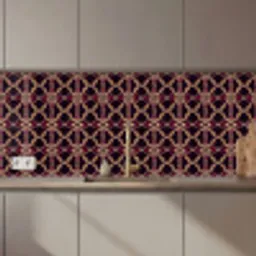 Symmetrisch - Tegel - Burgundy keuken achterwand 2 middel 871 zz_3dshopping