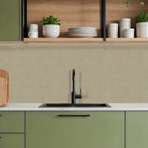 Taupekleur - Gewolkt textuur - Natuurlijk keuken achterwand 2 middel 871 -sfeer3