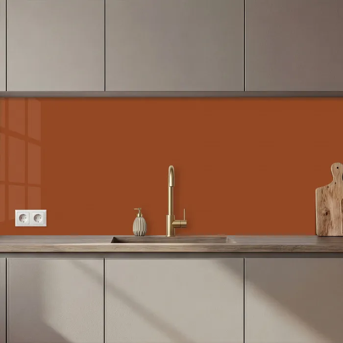 Terracotta - Bruin - Palet - Effen - Kleuren - Kleur keuken achterwand 2 middel 871 zz_3dshopping