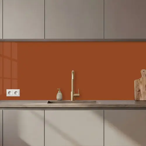 Terracotta - Bruin - Palet - Effen - Kleuren - Kleur keuken achterwand 2 middel 871 zz_3dshopping
