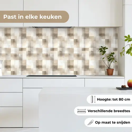 Textuur - Linnen - Beige keuken achterwand 2 middel 871 -sfeer4_NL