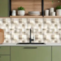Textuur - Linnen - Beige keuken achterwand 2 middel 871 -sfeer3