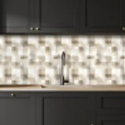 Textuur - Linnen - Beige keuken achterwand 2 middel 871 -sfeer1