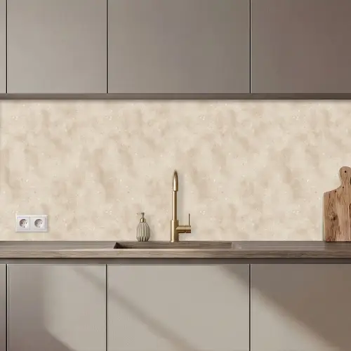 Structuur - Spikkels - Beige keuken achterwand 2 middel 871 zz_3dshopping