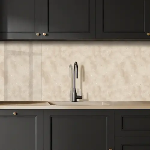 Structuur - Spikkels - Beige keuken achterwand 2 middel 871 -sfeer1
