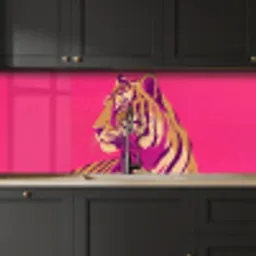 Tijger - Modern - Neon keuken achterwand 2 middel -sfeer1