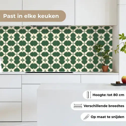 Tegel - Klassiek - Groen keuken achterwand 2 middel 871 -sfeer4_NL