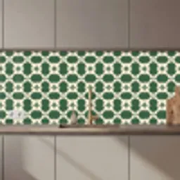 Tegel - Klassiek - Groen keuken achterwand 2 middel 871 zz_3dshopping