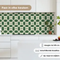 Tegel - Klassiek - Groen keuken achterwand 2 middel 871 -sfeer4_NL