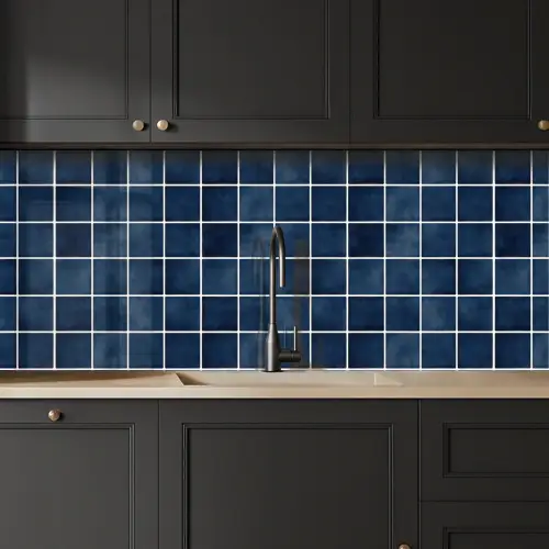 Tegel - Modern - Blauw keuken achterwand 2 middel 871 -sfeer1
