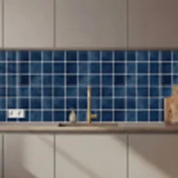 Tegel - Modern - Blauw keuken achterwand 2 middel 871 zz_3dshopping