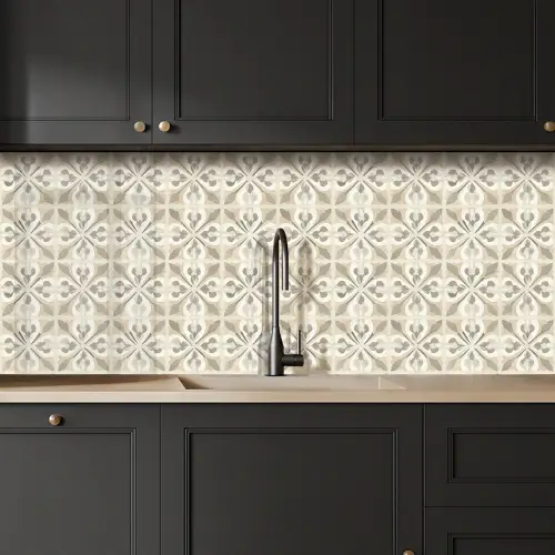 Tegel - Motief - Beige keuken achterwand 2 middel 871 -sfeer1