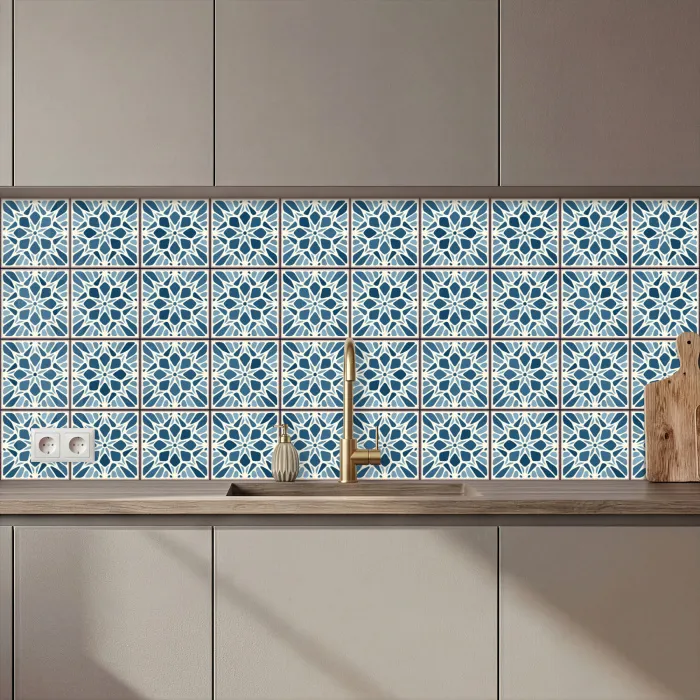 Tegel - Vintage - Patronen keuken achterwand 2 middel 871 zz_3dshopping