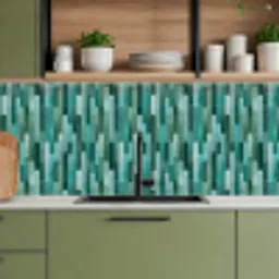 Tegels - Langwerpig - Turquoise keuken achterwand 2 middel 871 -sfeer3