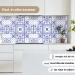 Tegels - Patronen - Delfts Blauw keuken achterwand 2 middel 871 -sfeer4_NL