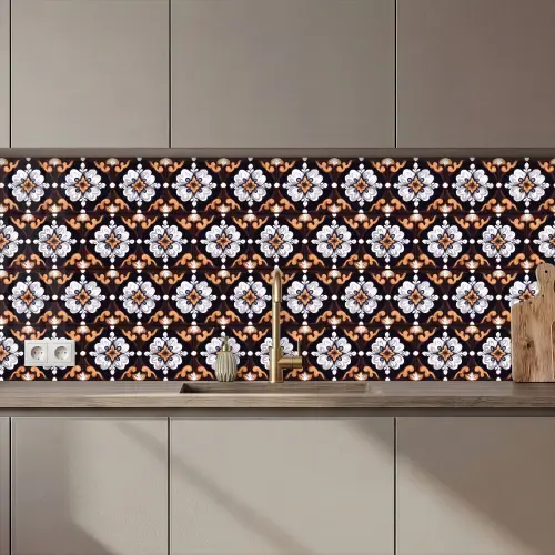traditioneel - Element - Kleurrijk keuken achterwand 2 middel 871 zz_3dshopping