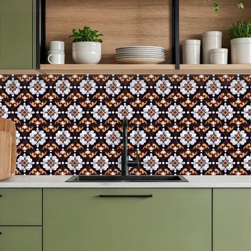 traditioneel - Element - Kleurrijk keuken achterwand 2 middel 871 -sfeer3