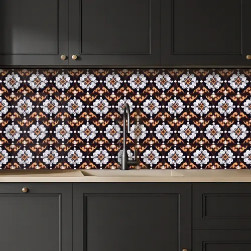 traditioneel - Element - Kleurrijk keuken achterwand 2 middel 871 -sfeer1
