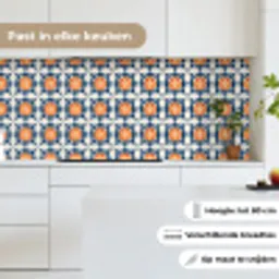 Traditioneel - Tegel - Oranje keuken achterwand 2 middel 871 -sfeer4_NL