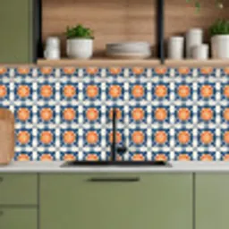 Traditioneel - Tegel - Oranje keuken achterwand 2 middel 871 -sfeer3