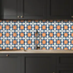Traditioneel - Tegel - Oranje keuken achterwand 2 middel 871 -sfeer1