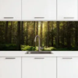 Bomen - Bos - Mos - Planten - Zon - Natuur keuken achterwand 2 groot -3d