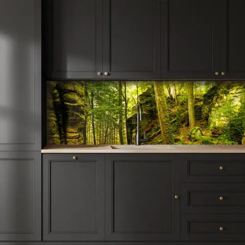 Bomen - Steen - Bos - Natuur - Planten keuken achterwand 2 groot -sfeer1