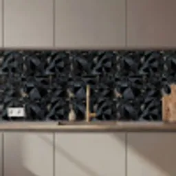Driehoeken - Abstract - Donker keuken achterwand 2 middel 871 zz_3dshopping