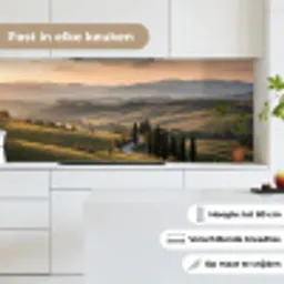 Toscaans - Landschap - Heuvels keuken achterwand 2 middel -sfeer4_NL