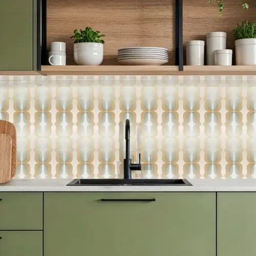 Vintage - Jaren 60 - Patronen - Ornament keuken achterwand 2 middel 871 -sfeer3