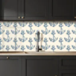 Vintage - Anker - Strand - Zee - Patronen keuken achterwand 2 middel 871 -sfeer1