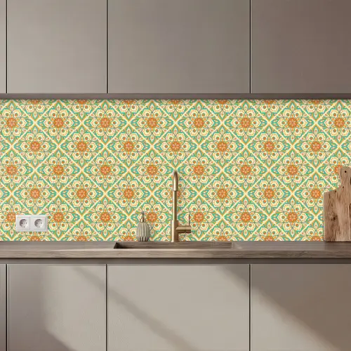 Vintage - Bohemian - Patronen - Mandala keuken achterwand 2 middel 871 zz_3dshopping