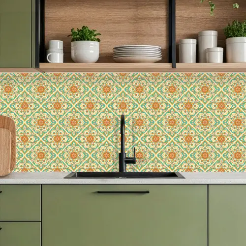 Vintage - Bohemian - Patronen - Mandala keuken achterwand 2 middel 871 -sfeer3